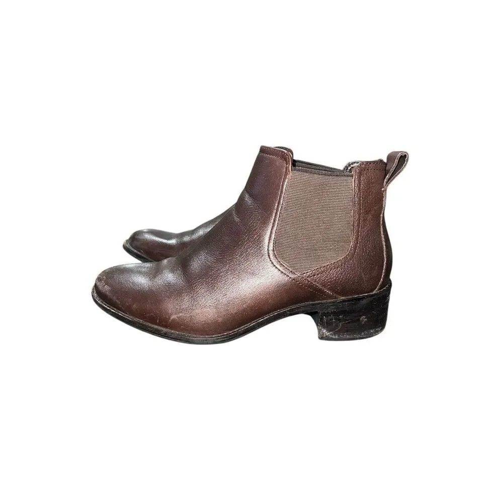 Cole Haan Women’s Brown Slip‎ On  Leather Chelsea Boot 212819 Size 8B